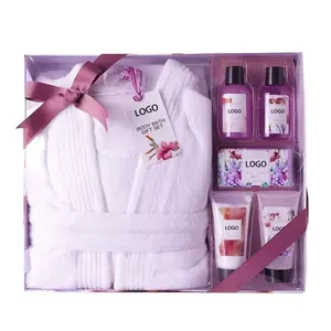 Premium Quality Women's Skin Pampering Bath and Body Bath Spa Box Bathrobe Set Gift Set at Best Prices from US