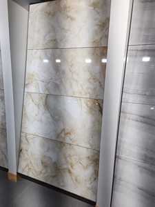 Carreaux de sol en céramique modernes de 600x1200mm aspect marbre émaillé poli pour l'intérieur et l'extérieur pour la salle de bain - Product Image 3