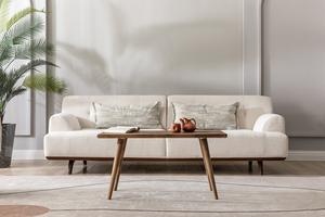 Mesa de Centro de Nogal, Estilo Moderno de Mediados de Siglo, Mesa de Centro Rectangular de Madera de Nogal Maciza, Muebles de Sala de Estar de Primera Calidad - Product Image 4