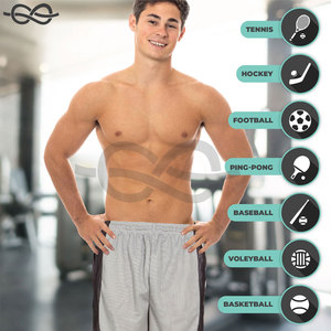 Pantalones cortos deportivos para hombre con bolsillos, ligeros, de secado rápido, cómodos, en la cintura, para entrenamiento, correr, gimnasio - Product Image 4