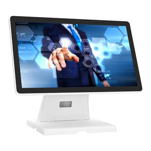 Заводская цена белый 15,6 дюймов 1366x768 разрешение емкостный сенсорный экран монитор для системы POS - Product Image 1