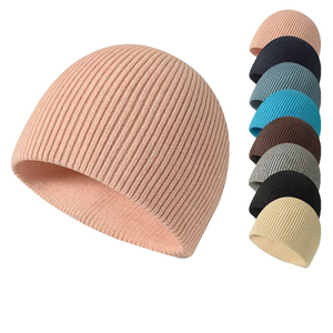 หมวกบีนนี่คุณภาพสูง ขายส่ง ปรับแต่งได้ ปักลาย หมวกถักไหมพรม หมวกโลโก้ลายริบหนา สำหรับการเดินทาง - Product Image 1