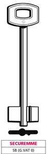 กุญแจสองหัวแบบมีแม่กุญแจสำรอง (g. Vat 0) Securemme - Product Image 1