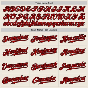 Camiseta de béisbol auténtica roja personalizada a rayas roja-negra - Product Image 5