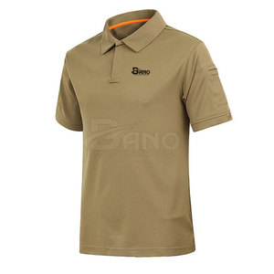 OEM logotipo personalizado ropa de hombre camisetas polo de manga corta de secado rápido camisetas polo al por mayor - Product Image 2