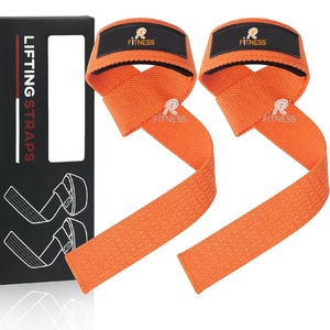 Neoprene Adjustable <b>Weight</b> Lifting Straps Custom Logo Wrist Wraps for Gym and Bodybuilding - Product Image 1