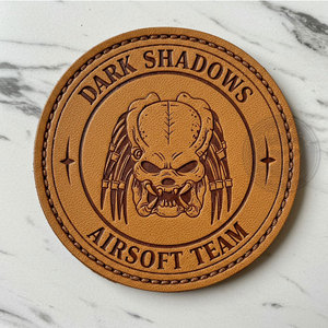 Nhà Máy Giá da các bản vá lỗi bán buôn tùy chỉnh nổi PU và da thật các bản vá lỗi với kích thước tùy chỉnh và thiết kế - Product Image 3