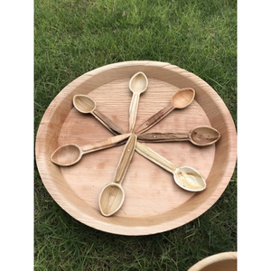 Assiettes compostables en feuilles de palmier d'arec pour pique-niques en plein air et food trucks au Vietnam - Product Image 3