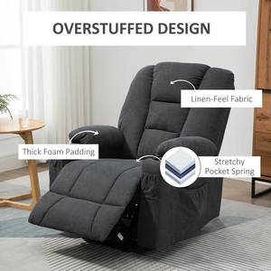 Achetez avec 2 ans de garantie : fauteuil de massage électrique inclinable, 8 points de vibration, en similicuir, avec télécommande - Product Image 4