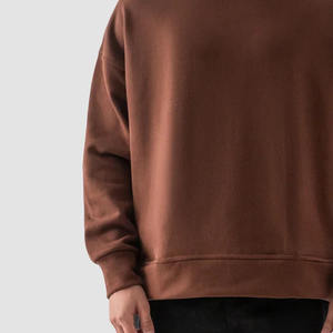 Pull-over ample tendance pour homme, sweat à capuche de qualité supérieure, logo personnalisé imprimé, couleur unie, mélange de coton, collection 2026 - Product Image 4