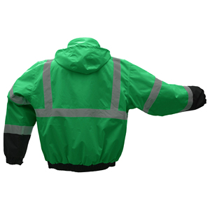 Chaqueta de Seguridad de Alta Visibilidad para Trabajo en Invierno, con Cierre, para Hombre, Chaqueta de Trabajo de Seguridad Reflectante y Duradera para Hombre - Product Image 4