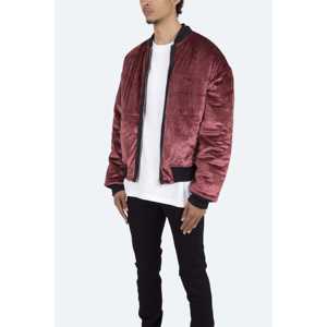 Blouson bomber velours-Bordeaux - Product Image 3