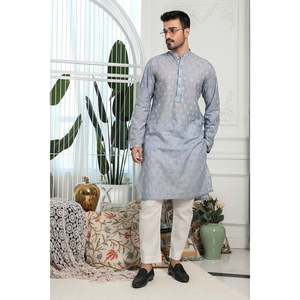 Chemise boutonnée en oxford 100% coton de poids moyen pour homme Skipper Periwinkle - Product Image 1