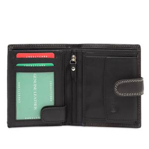 Cartera Simple de estilo Vintage hecha a mano para hombre, billetera de cuero de grano completo Real, billetera de cuero genuino plegable Crazy Horse al por mayor - Product Image 5