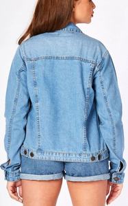 Veste en jean classique pour femmes en gros respirant tissé à manches longues longueur régulière toutes les couleurs - Product Image 5