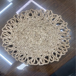 2026 New Customized Size Handmade <b>Round</b> Shape Jute Rugs Floor Mat for Natural Living Room Kitchen Room Export From Bangladesh - Product Image 6