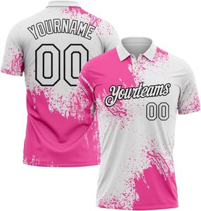 Polo con estampado personalizado para hombre y mujer, uniformes deportivos con cuello de manga corta OEM, venta directa de fábrica - Product Image 1