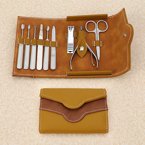 Portable professionnel 10 pièces en acier inoxydable doigt manucure pédicure trousse à outils ensemble de soins des ongles par L.A. ELAHI & CO, - Product Image 1