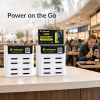 Station de location de batteries externes partagées empilables OEM/ODM d'usine avec logo personnalisé et armoire de recharge rapide 22,5 W