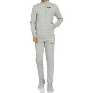 Venta al por mayor Heather Grey Custom Men Joggers Set XL Size Sportswear Chándal para entrenamiento Gimnasio Casual Winter Mens Jogging Wear - Product Image 1