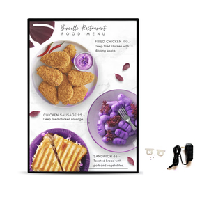 OEM ODM Custom Aluminum Rectangle <b>Frame</b> Hanging Ultra Slim LED Lightbox Sign for Menu Poster Graphic Display From China - Product Image 5