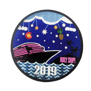 Factory Price Custom Design Embroidery Patches <b>Iron</b> <b>on</b> Embroidered Badges Patch for Hat and Clothing - Product Image 1