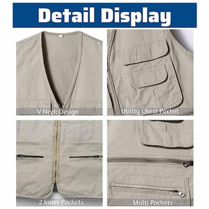 Chaleco de seguridad de malla de lona de alta visibilidad Ropa DE TRABAJO reflectante para uso en exteriores - Product Image 4