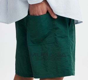 Pantalones cortos de golf informales con patrón sólido para hombre, pantalones de chándal de nailon transpirables, cintura elástica con cordón, bolsillo para la playa, tamaño personalizable - Product Image 6