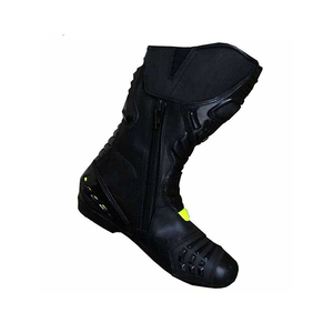 Chaussures de moto en cuir de taille personnalisée unisexe fabriquées par des experts vêtements de sport de course de haute qualité Protection supérieure coupe-vent - Product Image 5