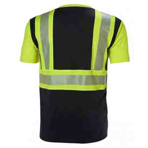100% Cotton Reflective Construction Shirt for Men <b>Hi</b> <b>Vis</b> Work Wear <b>Running</b> Tee with High Visibility Customizable Safety Shirts - Product Image 2