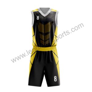 Ensemble de maillots de basket-ball de qualité supérieure Chemise de basket-ball imprimée par sublimation OEM uniformes de basket-ball personnalisés pour hommes - Product Image 5