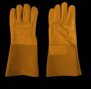 Gants de soudage en cuir haute performance Caractéristiques anti-coupure ignifuges en cuir de vachette durable Gants de soudage en cuir de sécurité industrielle - Product Image 5