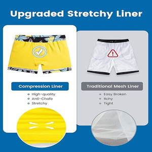 Maillots de bain pour hommes OEM Maillots de bain Impression personnalisée Shorts de plage sublimés Shorts de bain imperméables - Product Image 3