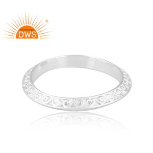 Best Quality 925 Fine Sterling Silver <b>Statement</b> Band <b>Ring</b> Custom Jewelry <b>For</b> <b>Women</b> Gift <b>For</b> Her - Product Image 3