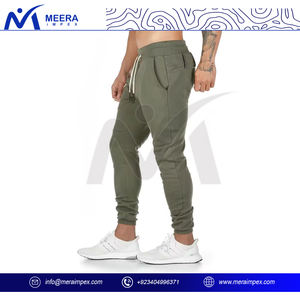 จ็อกเกอร์ปรับแต่งได้สำหรับผู้ชายพร้อมเชือกผูกเอว-ผ้าฝ้ายผสมสวมใส่สบายเหมาะสำหรับกีฬาการฝึกซ้อมและกิจกรรมลำลอง - Product Image 3