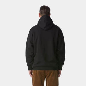 Custom Logo Winter <b>Men</b> <b>Black</b> Cotton Hoodies | OEM ODM Hooded <b>Sweatshirts</b> | <b>Plain</b> Dyed Print Embroidery Branding | Wholesale - Product Image 3