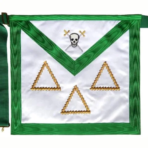 Regalia maçonnique maître maçon artisanat grade provincial Regalia officier tablier cuir artificiel matériel de haute qualité forme Pakistan - Product Image 3