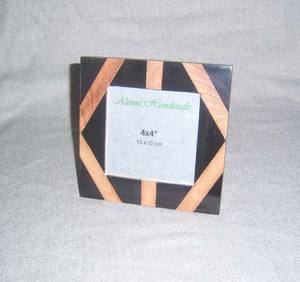 Marco de Fotos de Madera Hecho a Mano con Incrustaciones de Hueso, Ecológico y Personalizado, Regalo de Lujo Perfecto para Bodas y Aniversarios - Product Image 4