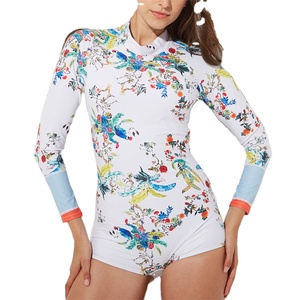Vêtements de sport pour femmes-Rashguard de compression + Protection solaire serrée-Chemise de natation à manches longues - Product Image 1