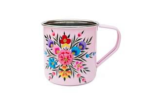 Haute qualité, aspect moderne, tasses peintes à la main élégantes pour la cuisine à la maison, prix de gros, tasses peintes à la main en métal - Product Image 5