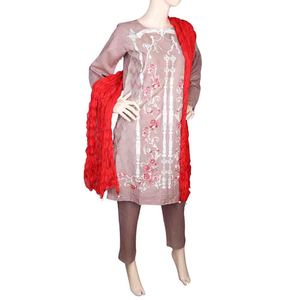Traje de 3 Piezas Bordado para Mujer - Marrón - Product Image 1