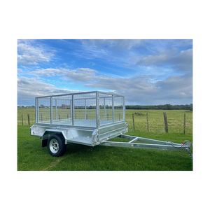 Remolque de Jaula fuerte ligero Lados de malla con protección UV Puertas plegables Cuerpo de acero galvanizado Engranaje de larga durabilidad Alto - Product Image 3