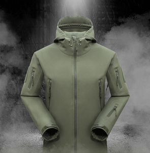 Ensemble deux pièces sur mesure pour homme, uniforme tactique, combinaison de chasse respirante en softshell pour l'hiver, pour la randonnée, la pêche, les sports d'hiver - Product Image 4