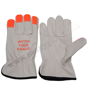 Premium Quality Heavy Duty Cowhide Grain Leather Safety <b>Gloves</b> Industrial <b>Driver</b> Hand Protection Working Household Use - Product Image 2