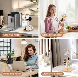 ที่วางแก้วไม้ MSP แบบตั้งพื้น ชั้นเดียว ขนาด 30x7x5 ซม. เป็นมิตรกับสิ่งแวดล้อม คุณภาพสูง ปรับได้ - Product Image 3