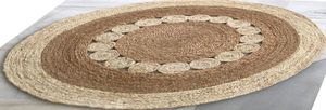 Modern Indian Handmade 100% Braided Jute <b>Round</b> <b>Rug</b> Woven Technique with Customized Logo Directly From Manufacturer for Adults - Product Image 3