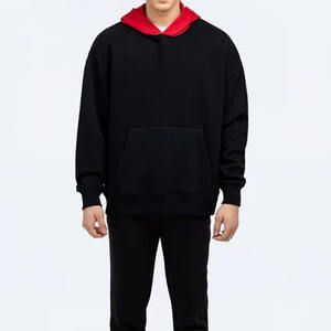 Pull-over jaune néon brillant avec cordon de serrage noir, impression de logo personnalisé sur le devant et le dos, sweat-shirts pour hommes de haute qualité - Product Image 4