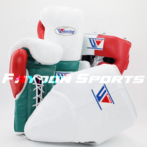 Tous les coloris disponibles, ensembles de boxe multicolores gagnants, logo personnalisé, gants de boxe d'entraînement, kit de protection pour la tête et l'aine - Product Image 4