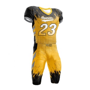 Nuevo Diseño de Uniforme de Fútbol Americano Profesional Personalizado con Manga Corta, Impresión por Sublimación y Nombre del Equipo Personalizado - Product Image 5