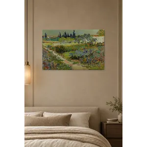Impression sur toile Fida Van Gogh Jardin fleuri à Arles - Product Image 2